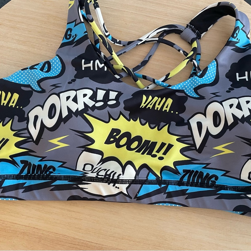CVG Comic Book sports bra